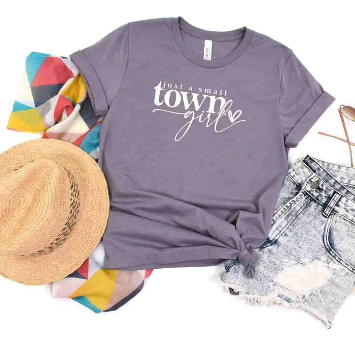 Just a Small Town Girl Tshirt - Heather Storm