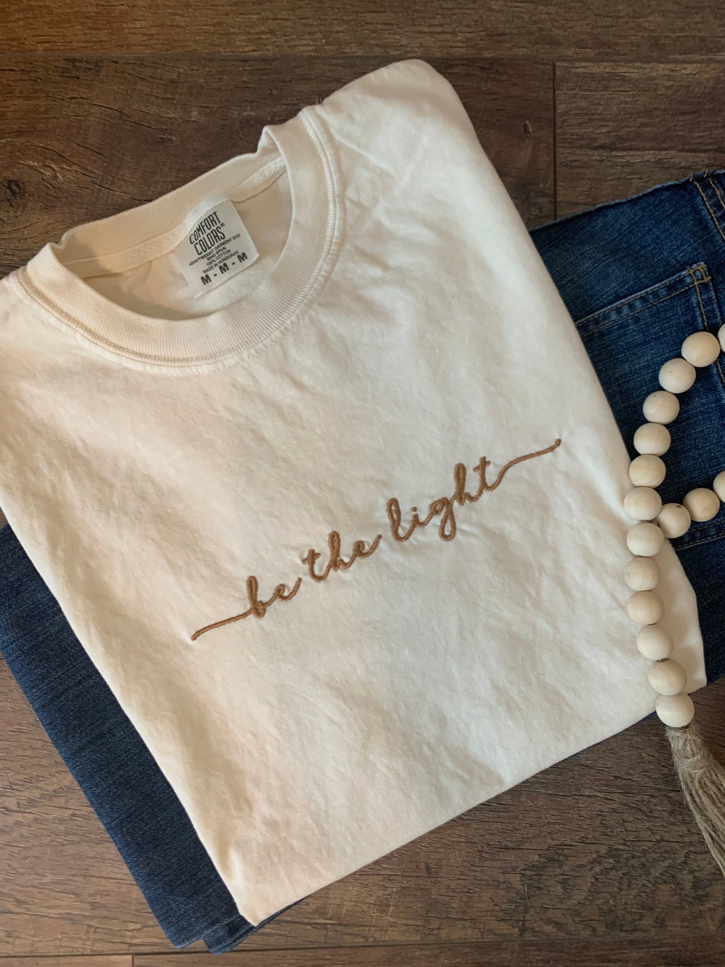 Be the Light Embroidered Tee