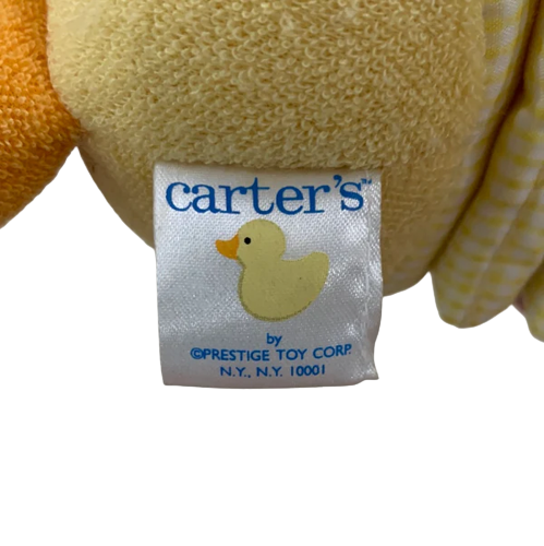 Carters Yellow Duck Plush Pull