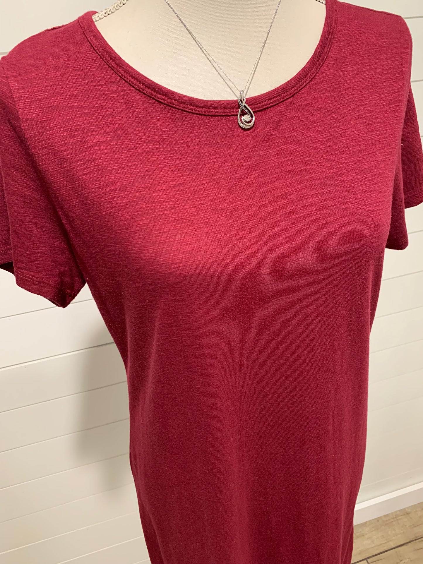Burgundy Tshirt Dress