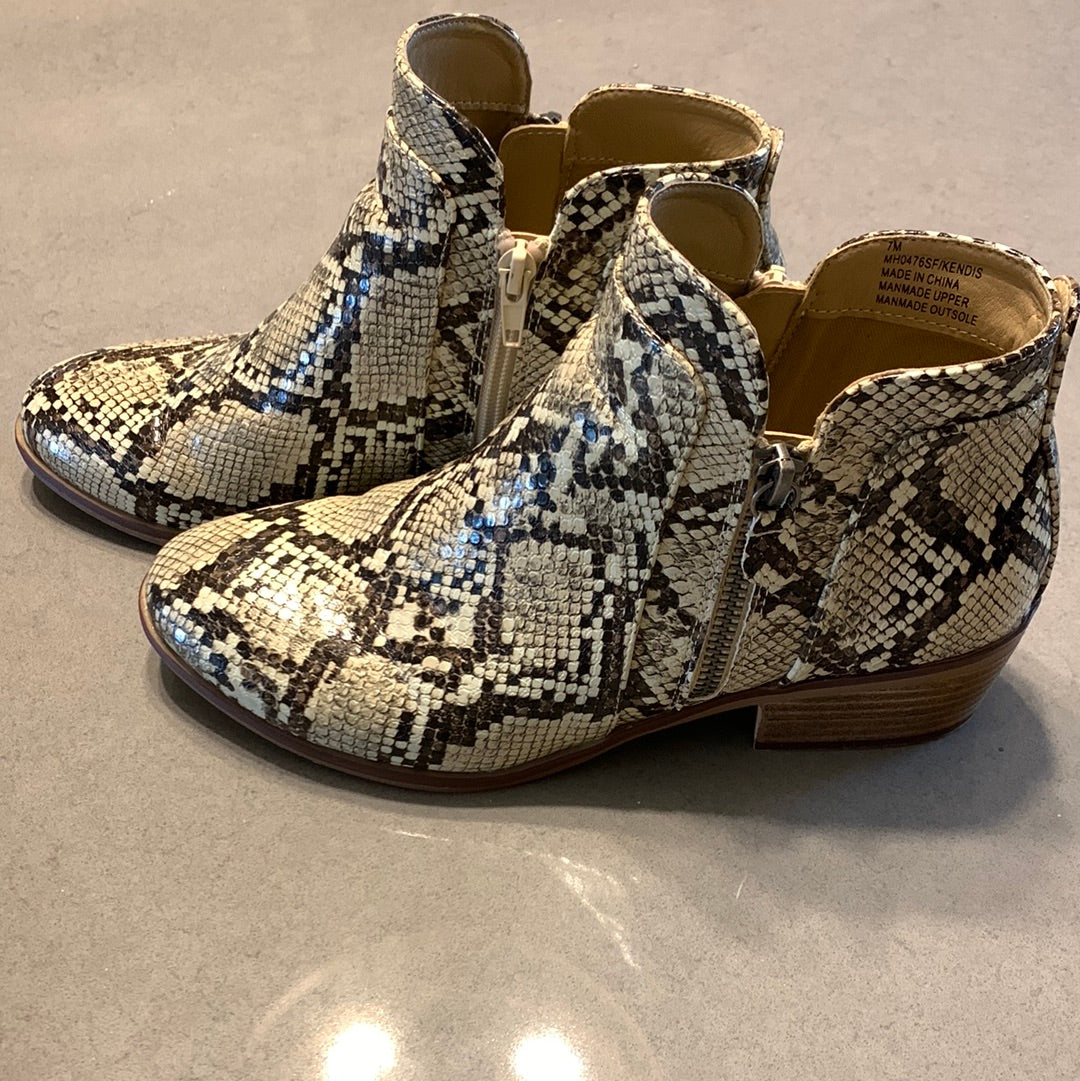 Snakeskin Bootie
