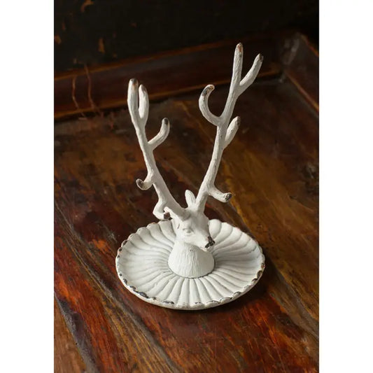 Buck Jewelry Holder - White