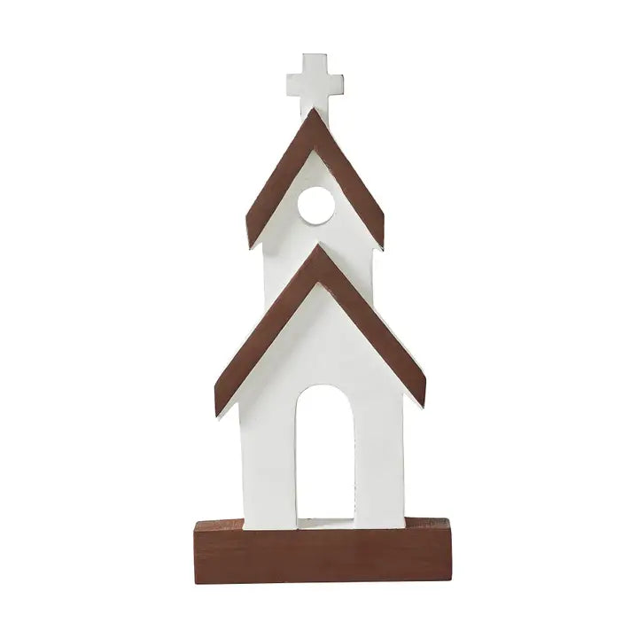 White/Brown Church Decor