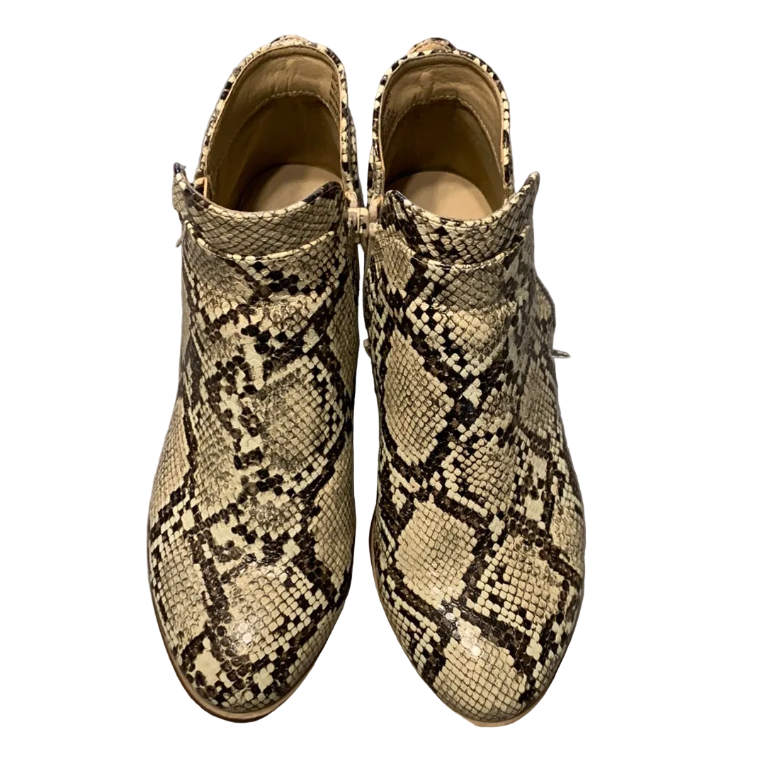 Snakeskin Bootie
