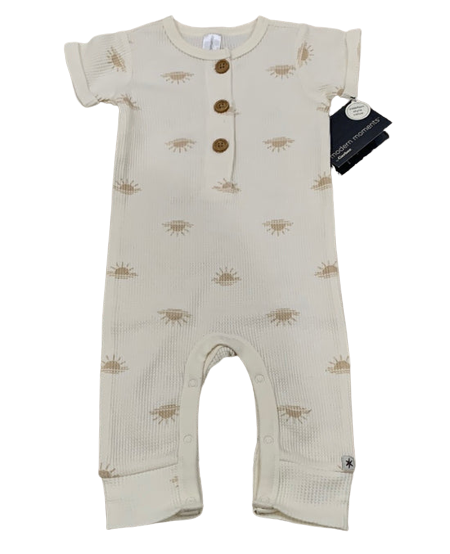 Modern Moments by Gerber Baby Waffle Knit Romper - Ivory