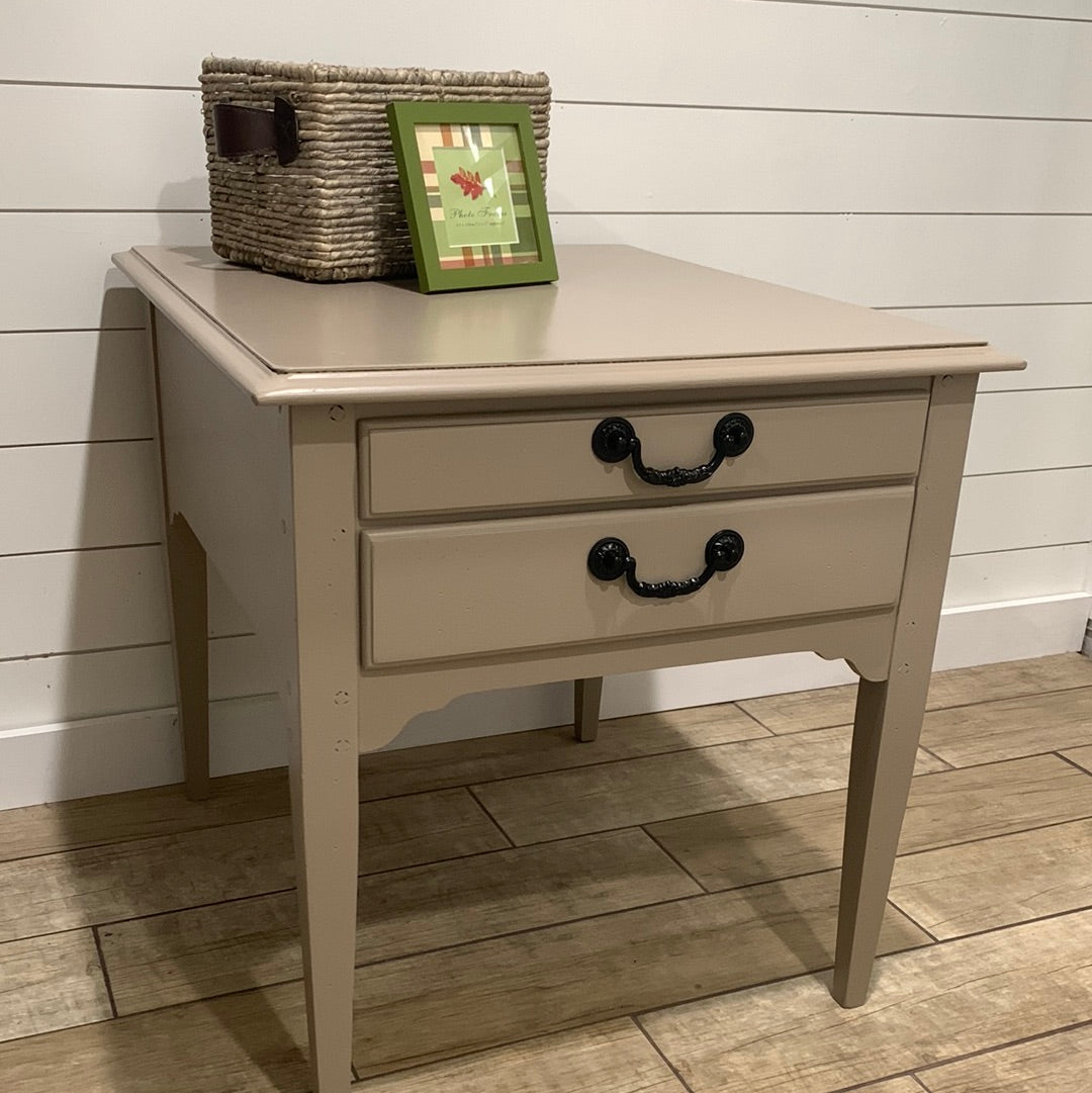 Curio Gray Side Table