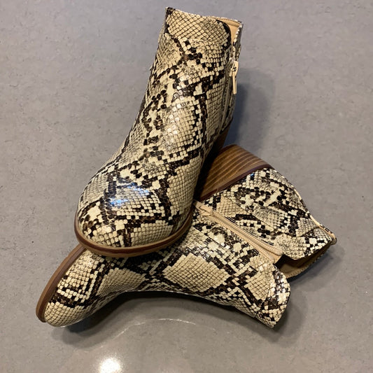 Snakeskin Bootie