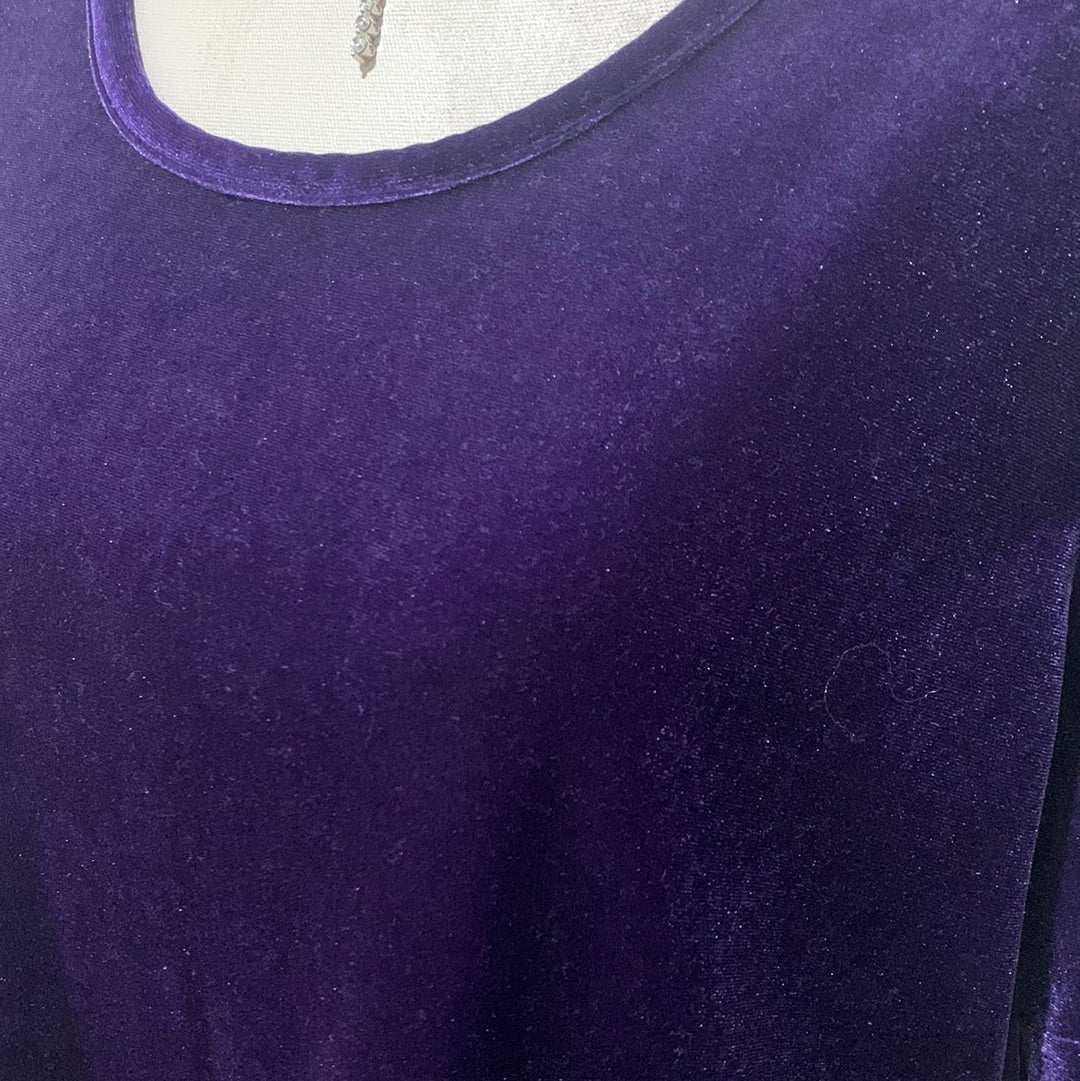 Purple Velvet Shirt