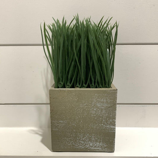 Faux Potted Grass